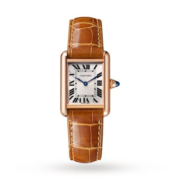 Replica Cartier Tank Louis Women Automatic Silver Alligator Watch WGTA0010