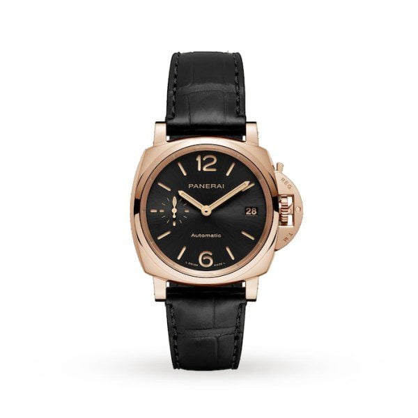 Replica Panerai Luminor Due Automatic Black Alligator Strap PAM01029