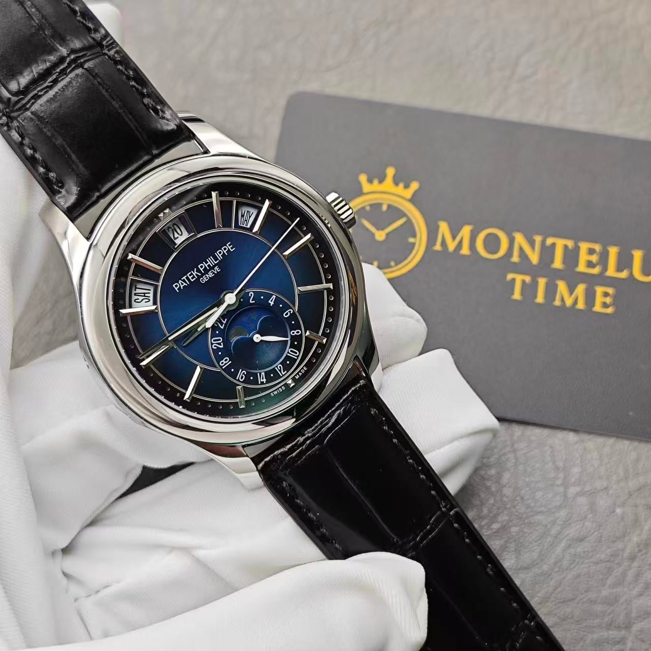 Replica Patek Philippe Complications Annual Calendar White Gold 5205G 013 40MM