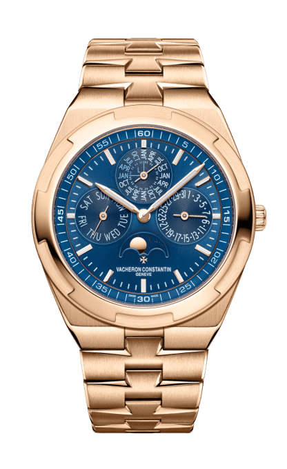 Replica vacheron constantin Overseas perpetual calendar ultra-thin 41.5 mm 18K 5N pink gold