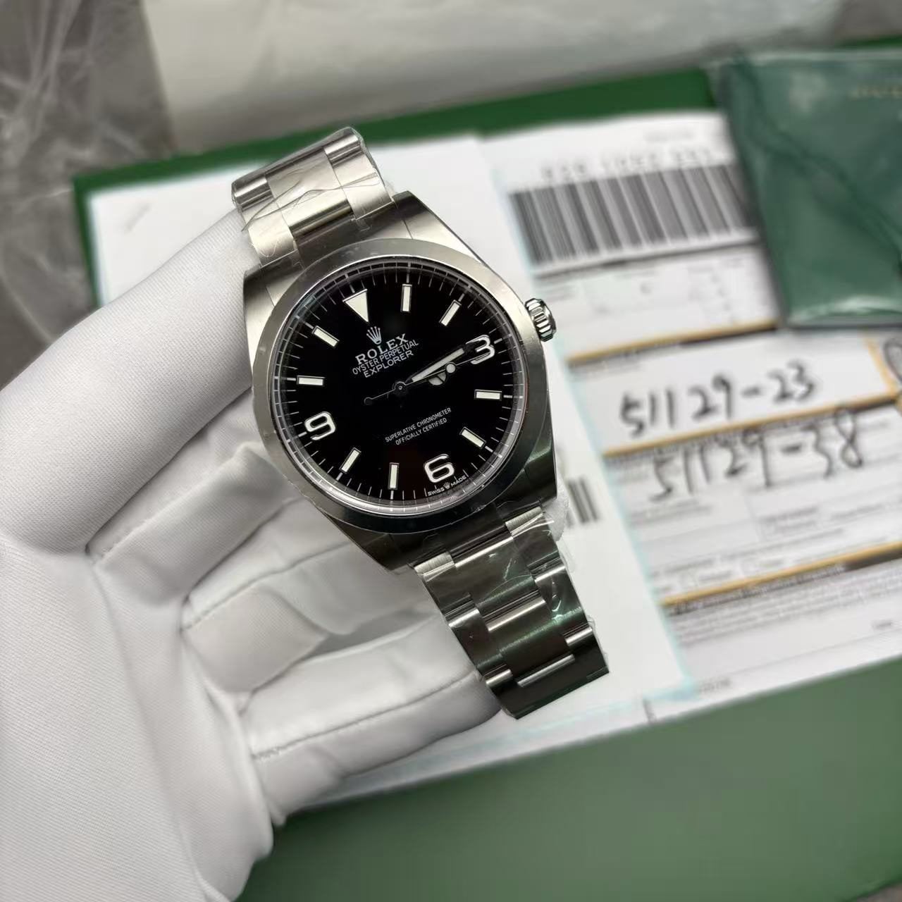 Explorer 40mm Silver Black Replica 2023 Model