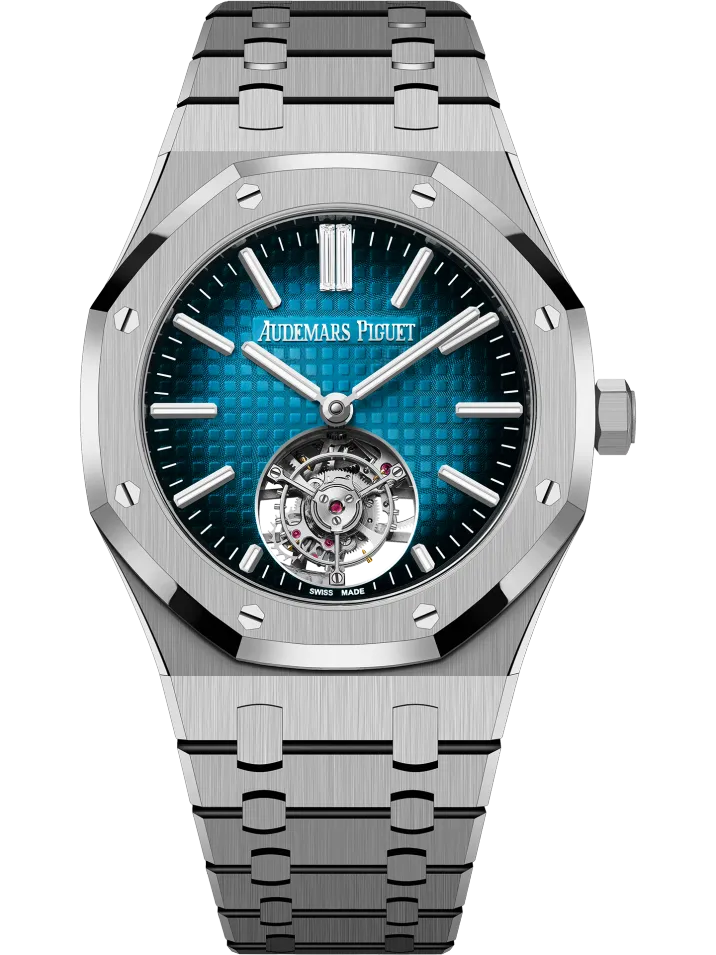 Replica AP Royal Oak Titanium Blue Dial 41mm