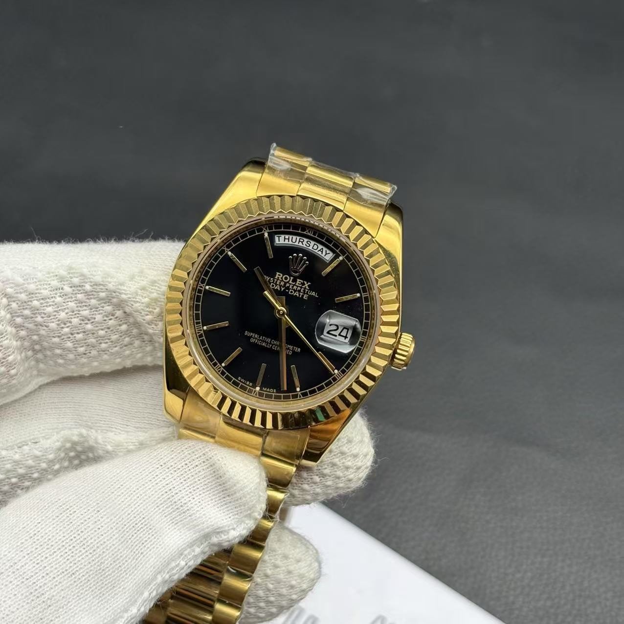 Rolex DayDate Black Dial Replica