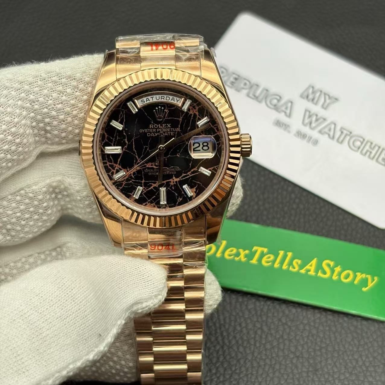 Rolex Day-Date 40 Rose Gold Meteorite Dial