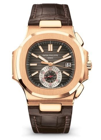 Replica Patek Philippe Nautilus Chronograph Date Rose Gold 5980R-001