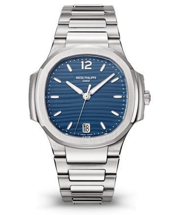 Replica Patek Philippe Ladies Nautilus Blue Dial Stainless Steel 7118/1A-001