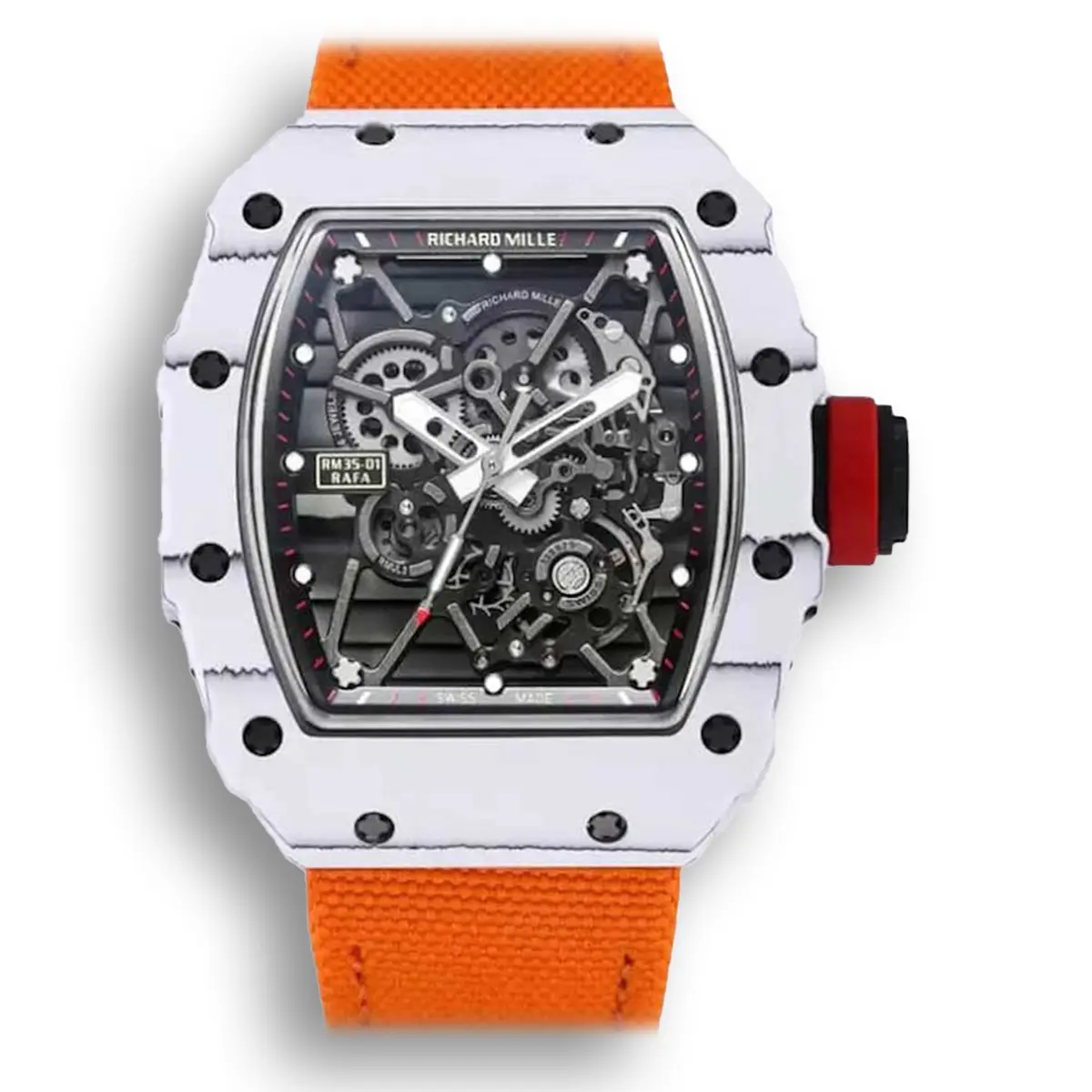 Replica Richard Mille RM35-01 BBR Factory Orange Strap
