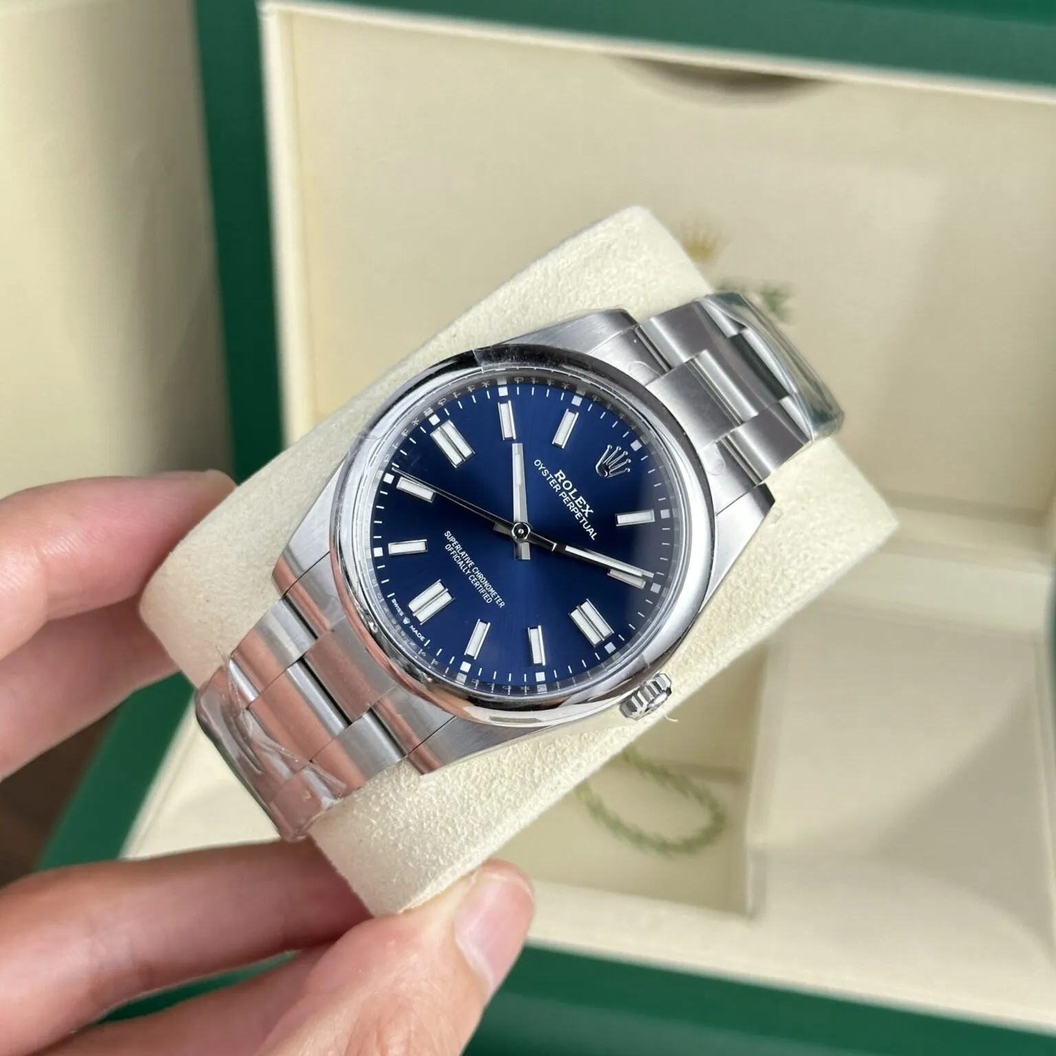 Replica Rolex Oyster Perpetual Blue Dial 124300 41mm