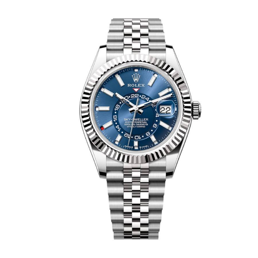 Rolex Sky-Dweller Blue Dial Stainless Steel 336934 Jubilee Replica