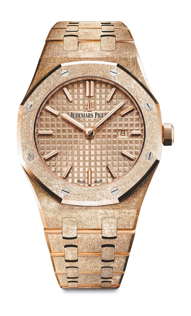 Replica Audemars Piguet Royal Oak Frosted Gold Quartz Gold 67653OR.GG.1263OR.02