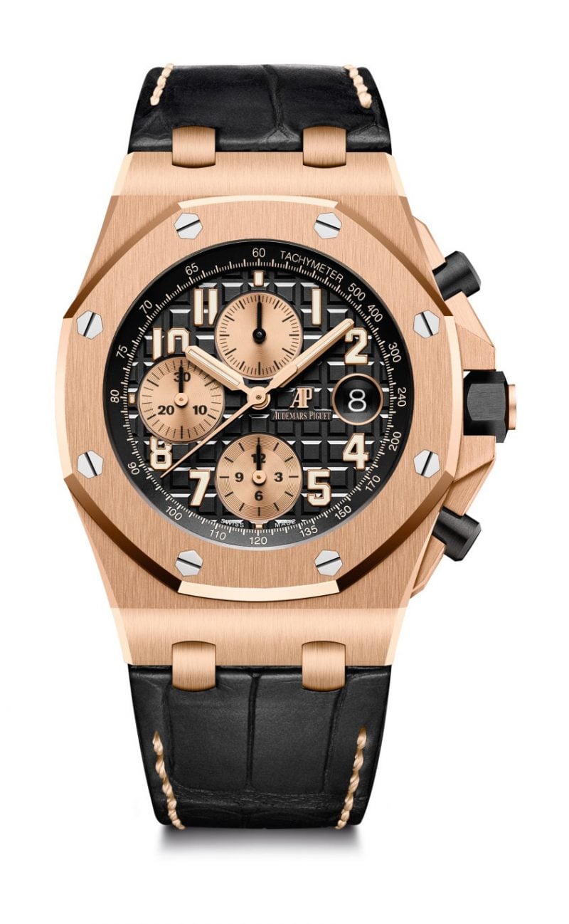 Replica Audemars Piguet Royal Oak Offshore Selfwinding Chronograph Black Gold 26470OR.OO.A002CR.02