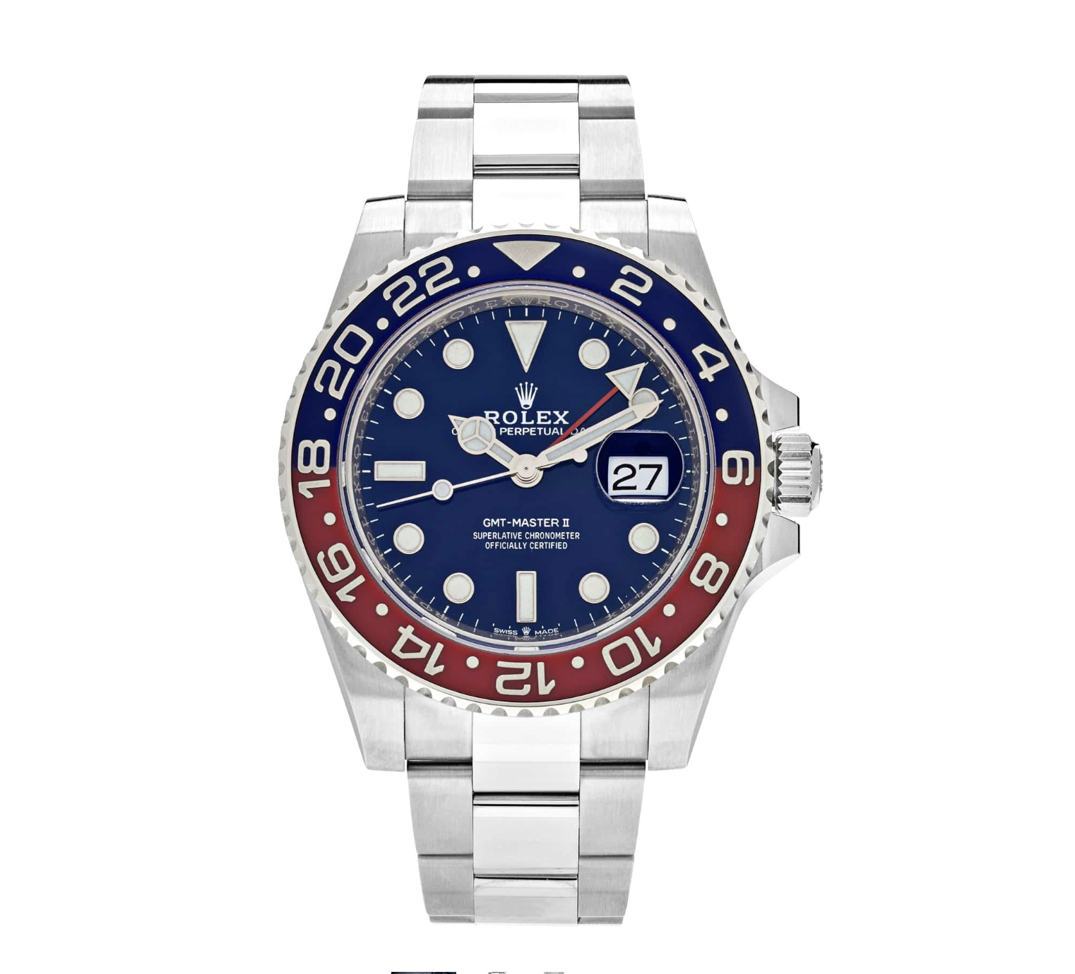 Rolex GMT-Master II 126719BLRO 'Pepsi' White Gold Blue Dial