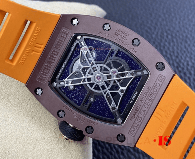 Richard Mille Swiss Clone – RM 52-05 Pharrell Williams Orange