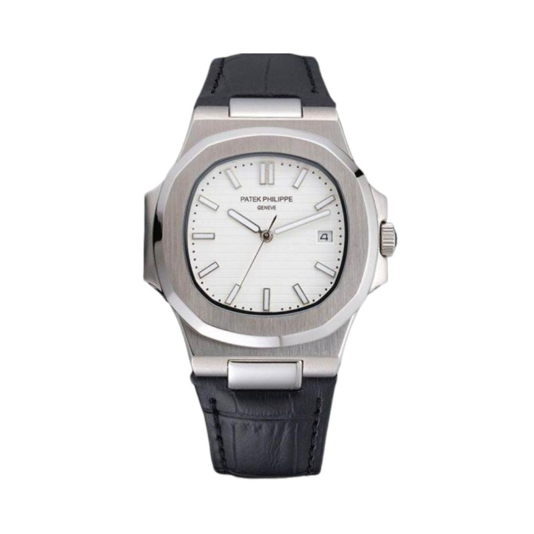 Swiss made Replica Patek Philippe Nautilus White Face