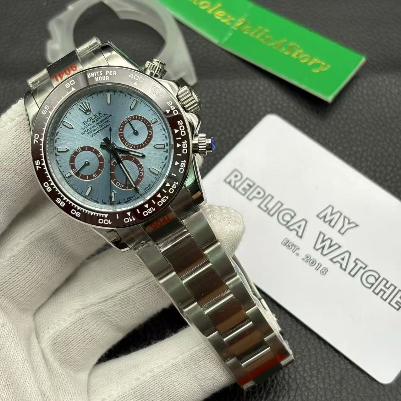 Rolex Daytona Ice Blue Dial Replica Watch 116506