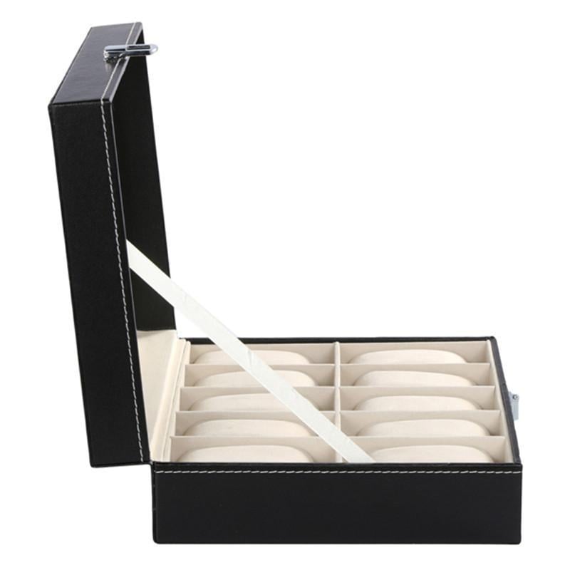 Black Leather Watch Box