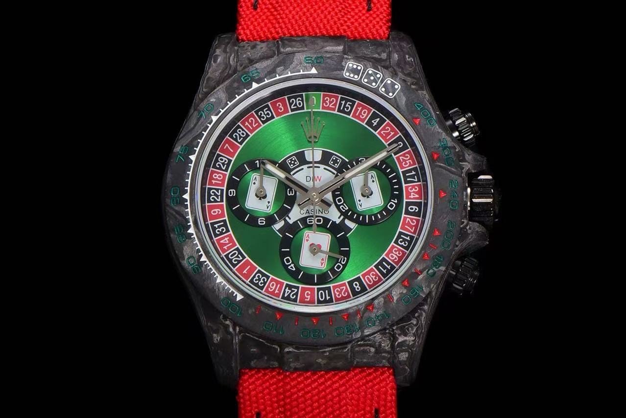 Replica DiW Rolex Daytona Lucky Player Carbon (Casino Edition)