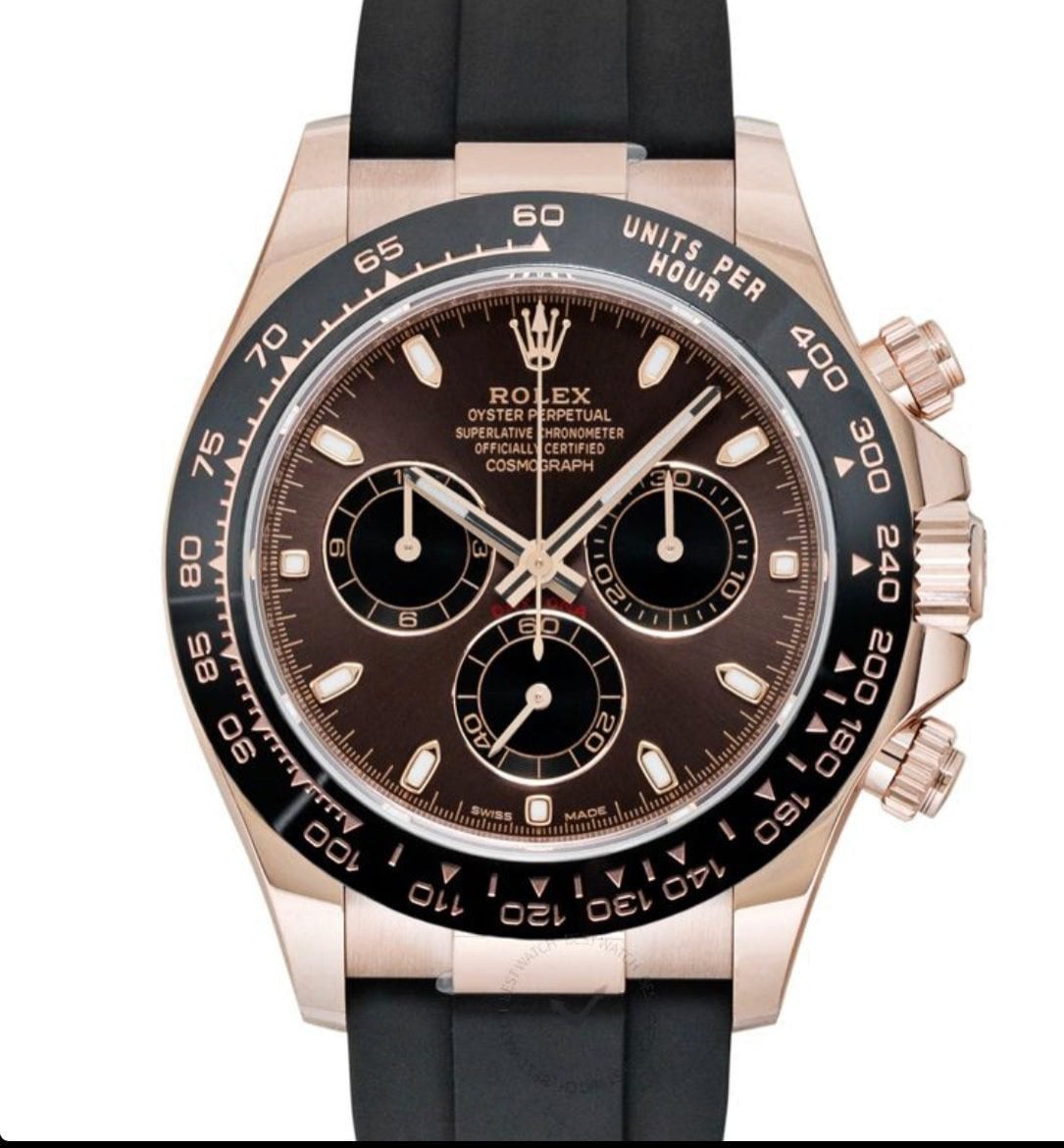 Replica Rolex Cosmograph Daytona Everose Gold Automatic Brown Chocolate Dial Mens Watch