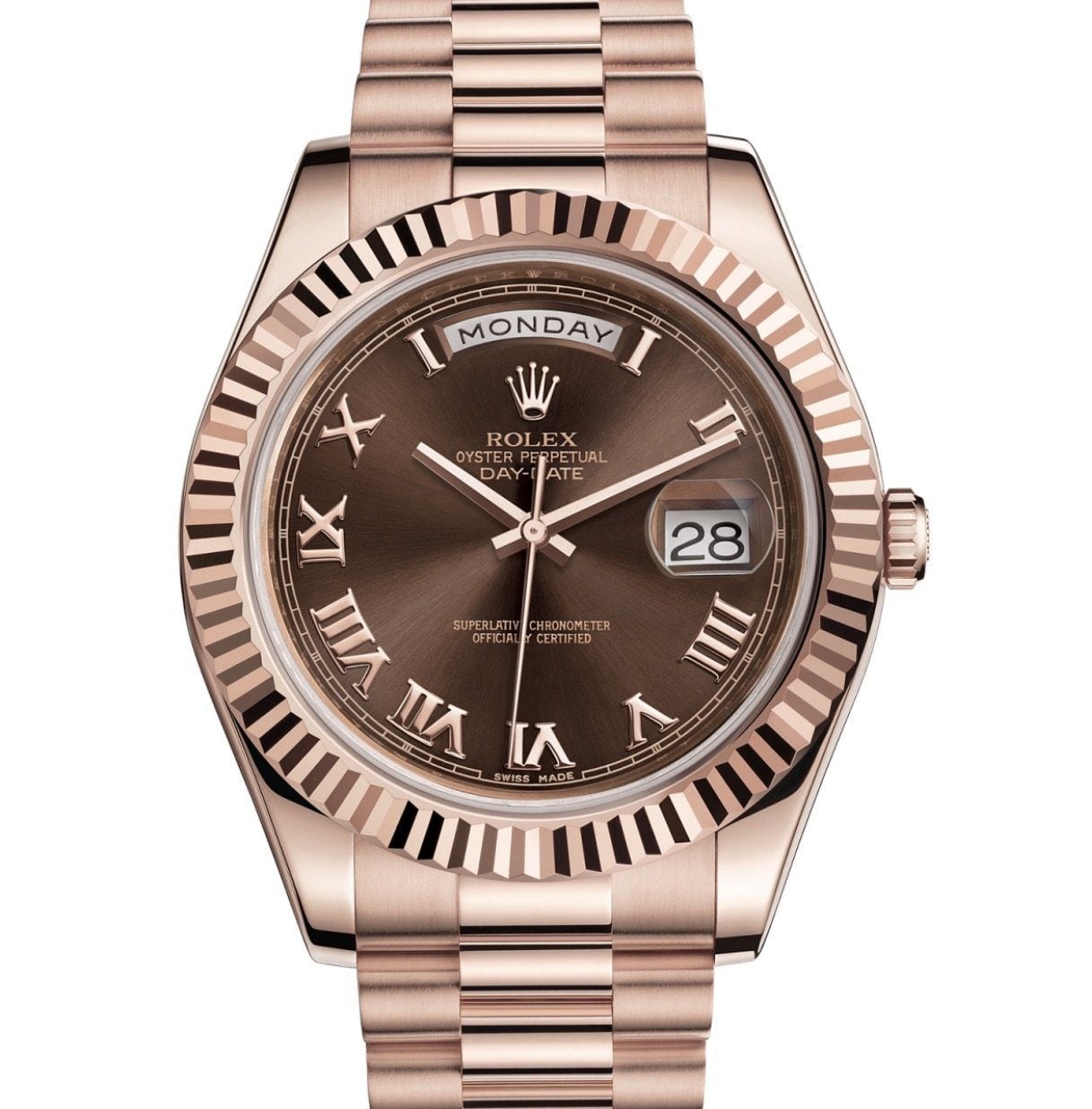Swiss Clone Replica Rolex Day-Date Everose Gold