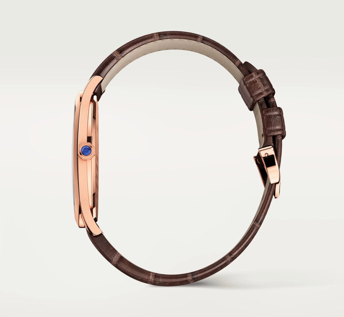 Cartier Drive Rose Gold Replica Mens Watch, WGNM0003