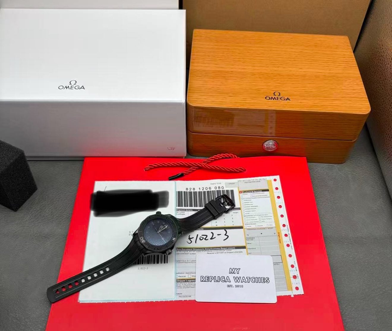 Replica Omega Seamaster 300M "Black Black" Ceramic Case Super Clone Replica