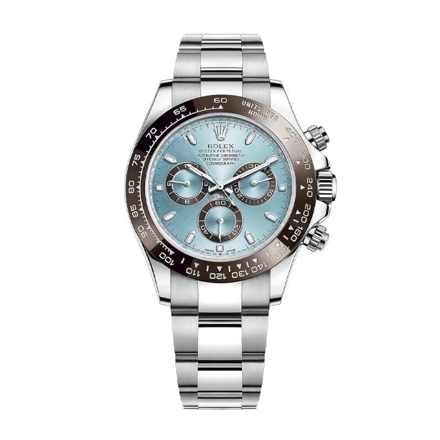 Super Clone Rolex Daytona 126506 “Platona” Open Case Back | Ice Blue
