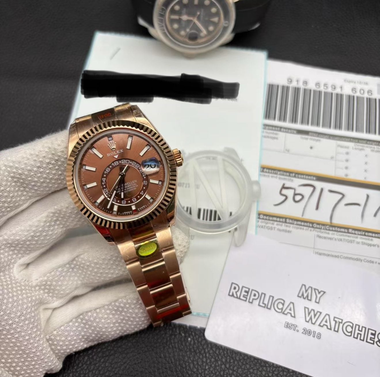 Rose Gold Sky-Dweller Replica