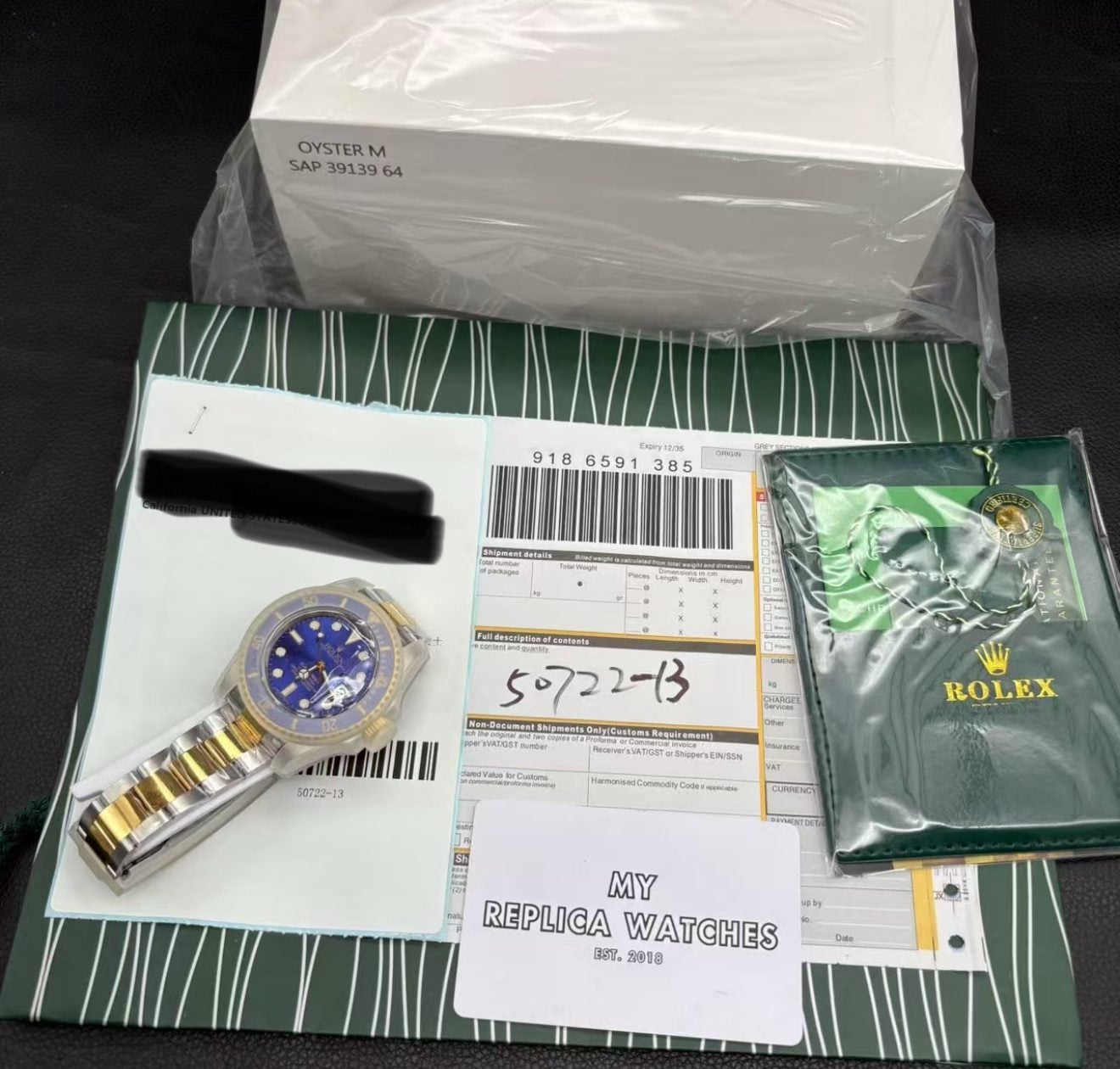 Replica Clone Rolex Submariner – Two tone Blue Dial