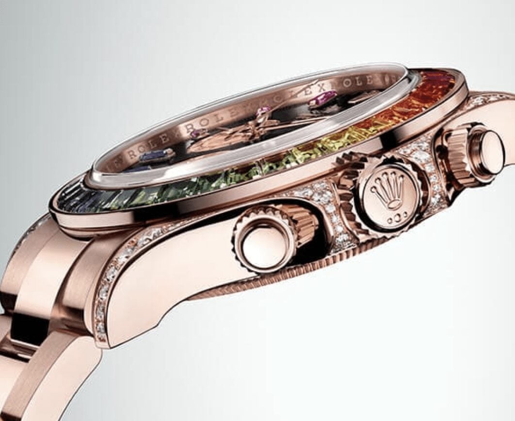 Super Clone Rainbow Rolex Daytona – Everose