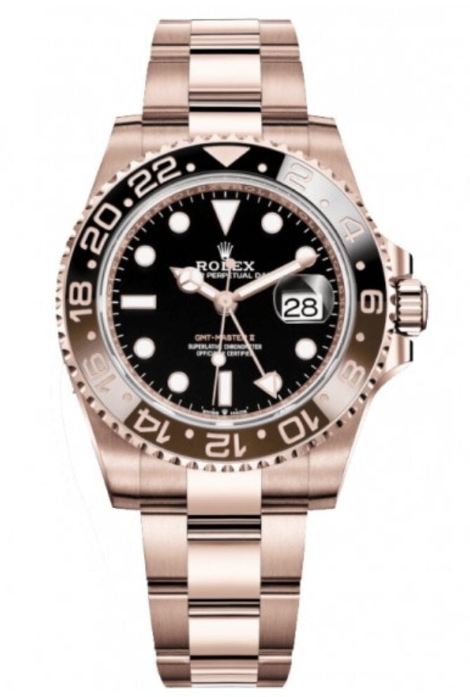 Replica Rolex GMT Master 2 – Rose Gold/Black