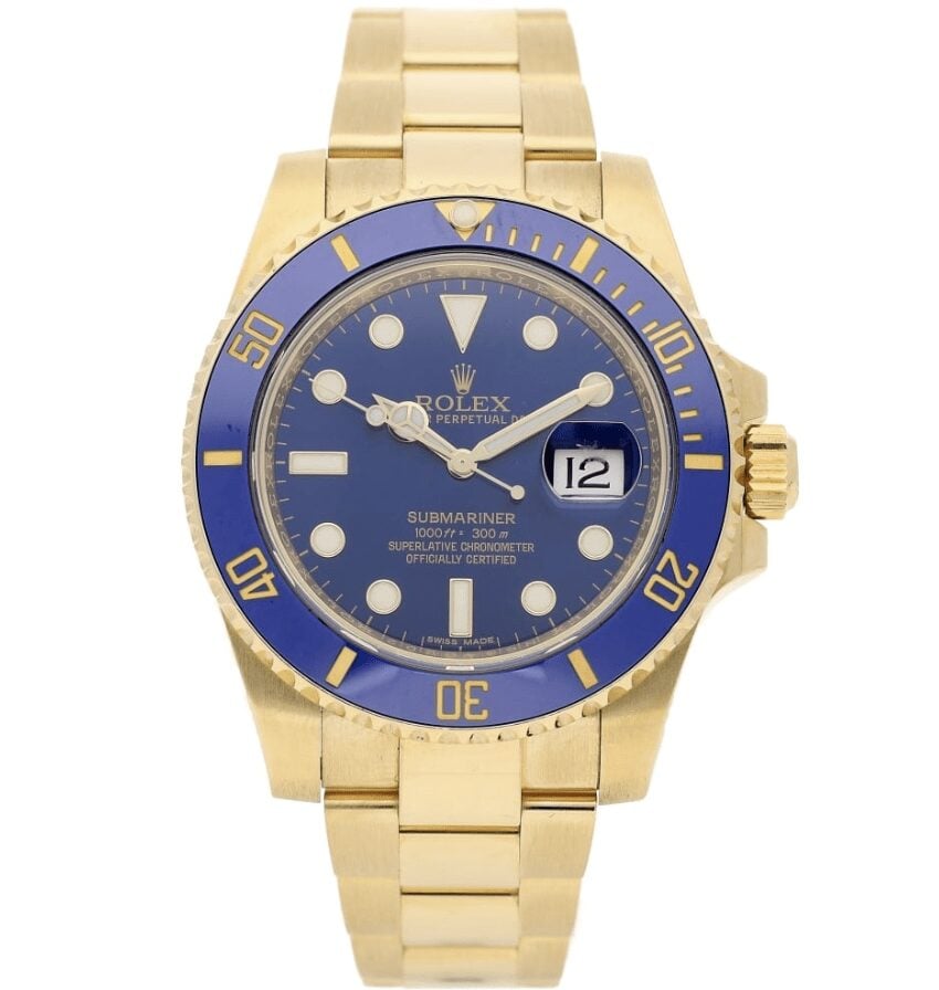 Replica Rolex Submariner – Gold/Blue