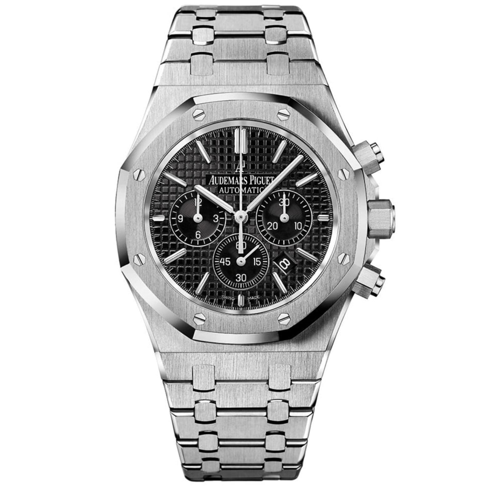 AP Replica Royal Oak – Silver/Black Chronograph