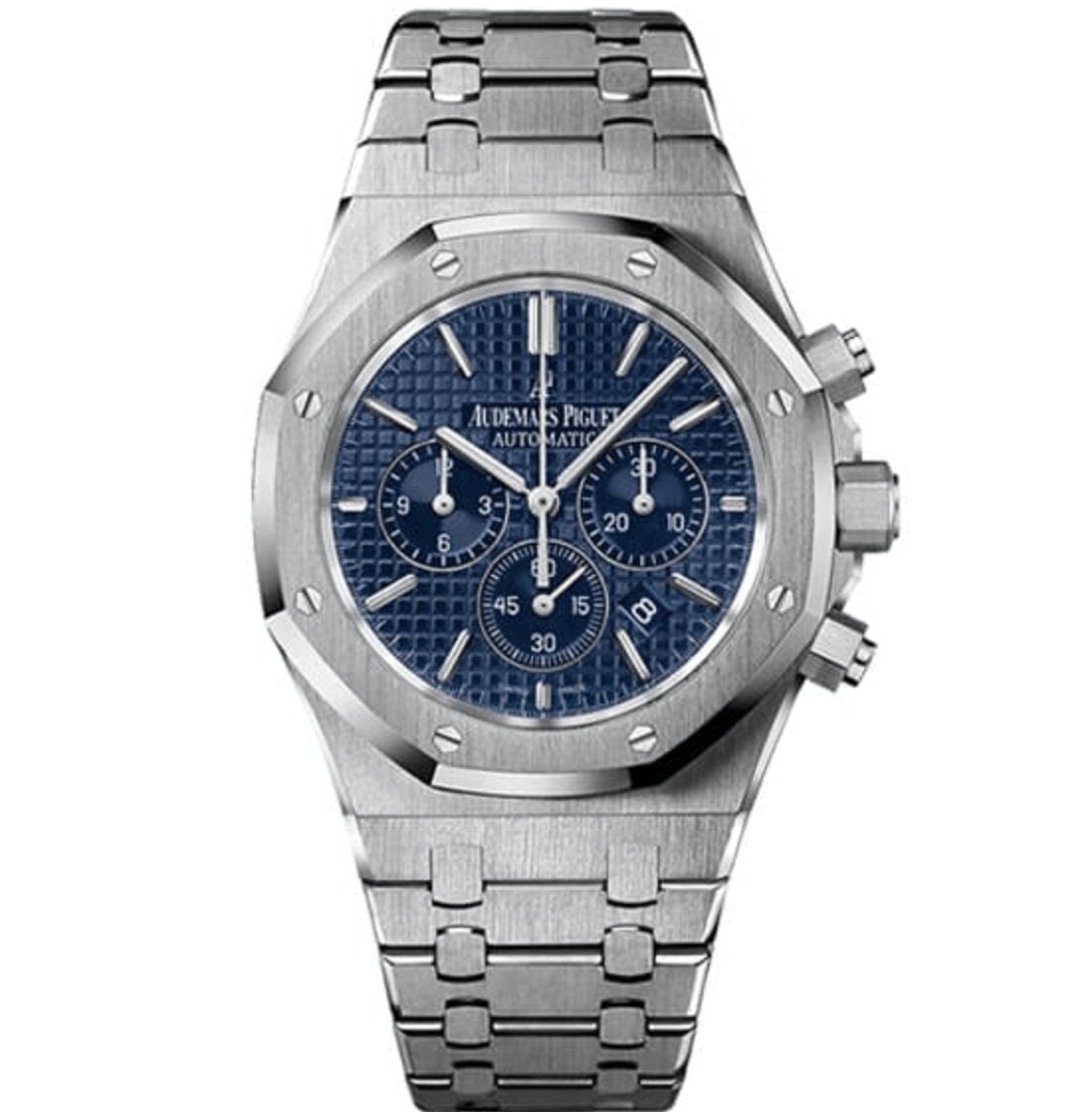 Replica Royal Oak – Silver/Blue Chronograph