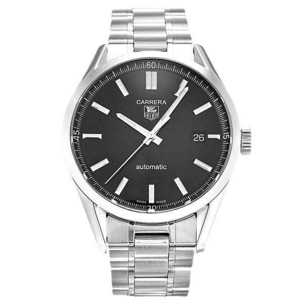 Tag Heuer Carrera Steel Replica Black Dial