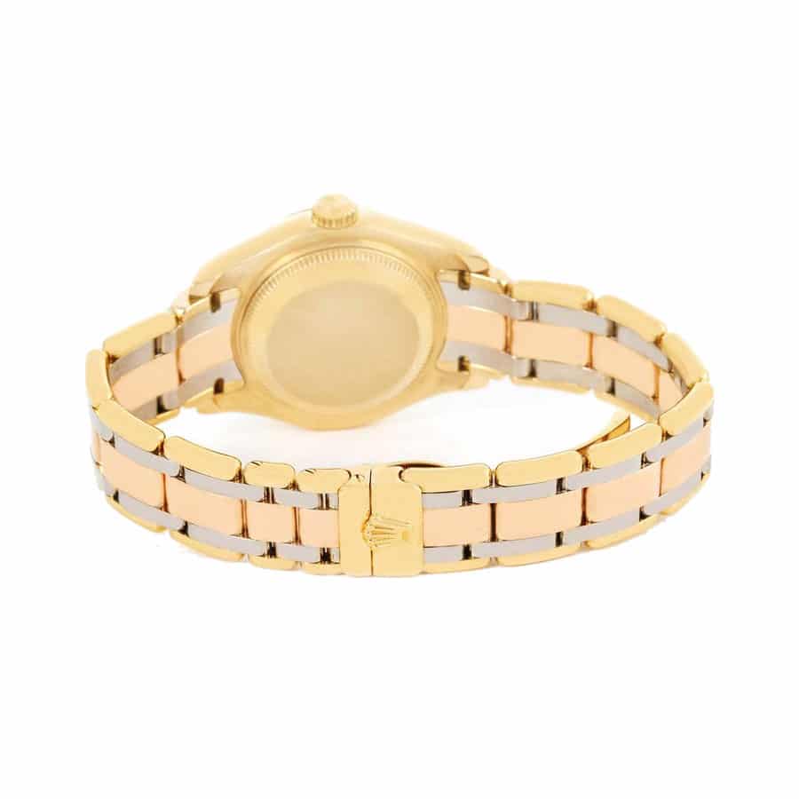 Replica Rolex Tridor Pearlmaster Ladies Gold & Diamond 80298-0048